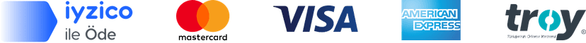 iyzico ile Öde - Visa, Mastercard, American Express, Troy